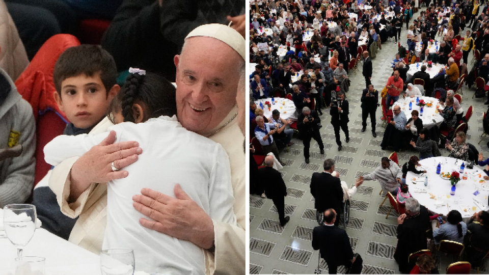 Pápež počas Svetového dňa chudobných