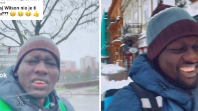 VIDEO: Nie je ti zima, pýtali sa Afričana, ktorý na Slovensku rozváža jedlo. Odpoveďou všetkých dostal