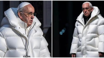 FOTO: Pápež František v luxusnej bunde za tritisíc eur šokoval internet a spustil veľkú diskusiu o budúcnosti