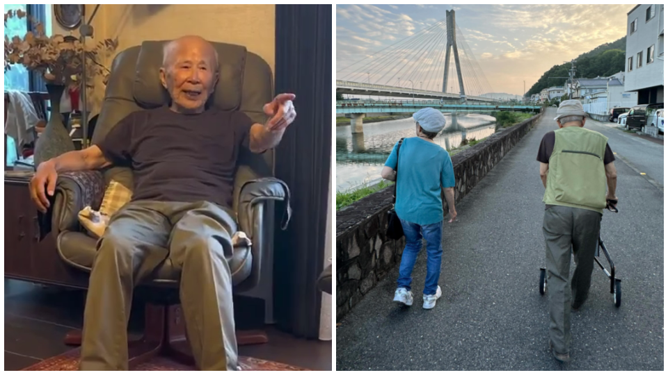 95-ročný bývalý kardiológ Reizo s manželkou