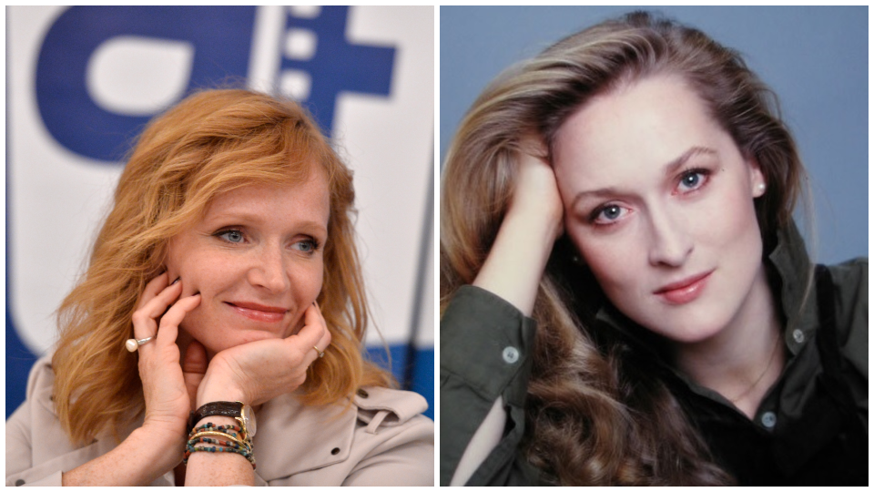 Česká herečka Aňa Geislerová (vľavo) a americká herečka Meryl Streep (vpravo).