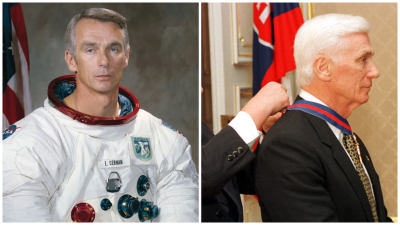 Ako posledný bol na Mesiaci vnuk Kysučana Štefana. Na cestu do vesmíru zobral aj československú vlajku