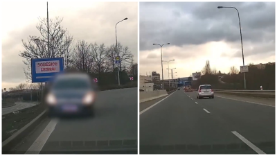 VIDEO: Vodička vošla do protismeru, no nezľakla sa. Ihneď urobila niečo, za čo jej policajti zatlieskali
