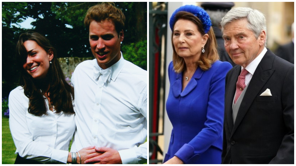 Princezná Kate a princ William / Michael Middleton a Carol Middleton
