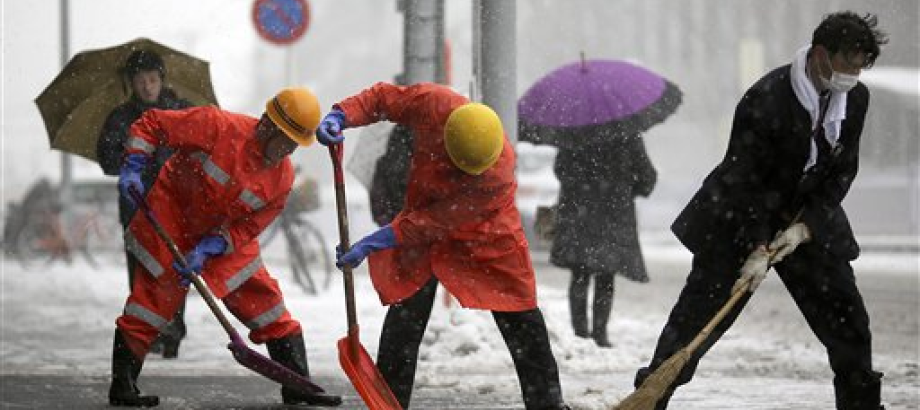 V Tokiu napadlo najviac snehu za posledných 20 rokov