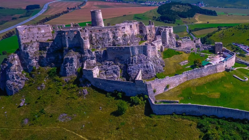 Dron urobil aj zábery Spišského hradu.
