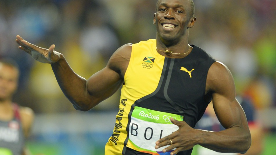 Na snímke jamajský šprintér Usain Bolt.