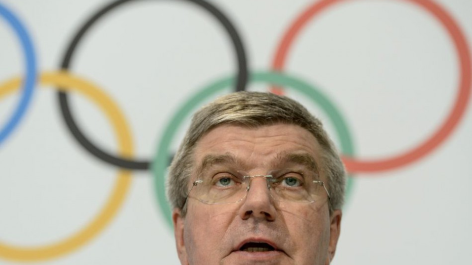 Na snímke prezident Medzinárodného olympijského výboru (MOV) Thomas Bach