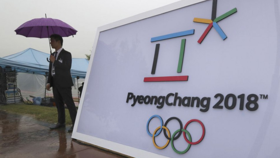 Na snímke je logo zimnej olympiády v Pjongčangu  