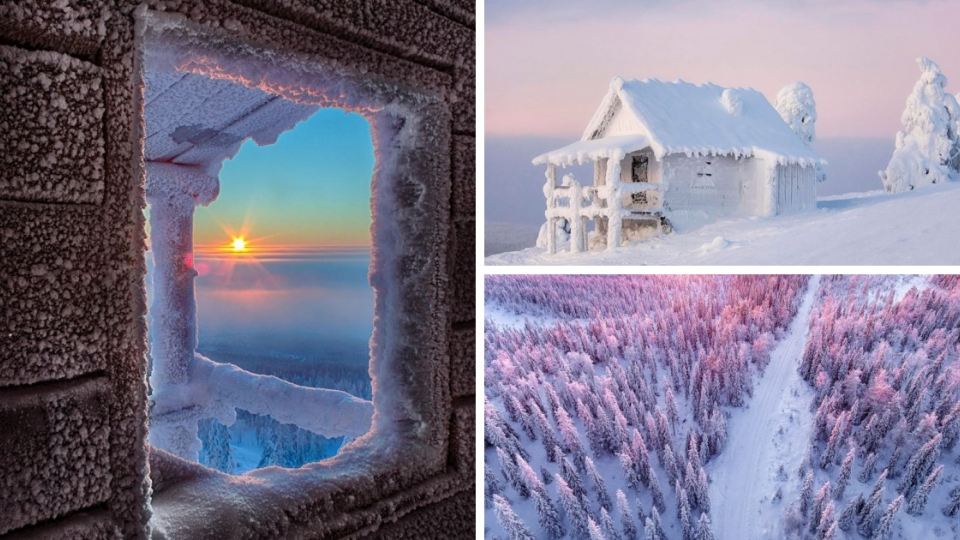 Oblasť Laponska vyzerá ako pravá zimná krajina.