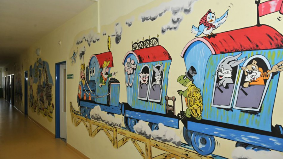 Na snímke interiér zrekonštruovane budovy detskej pediatrie a ortopédie Fakultnej nemocnice s poliklinikou v Žiline.