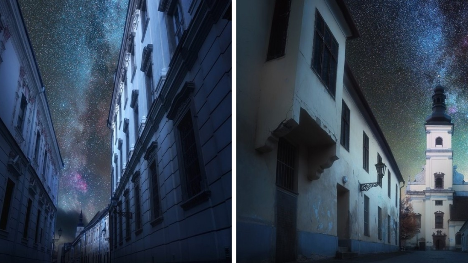 Slovenský fotograf vytvoril sériu krásnych nočných fotografií z Trnavy.