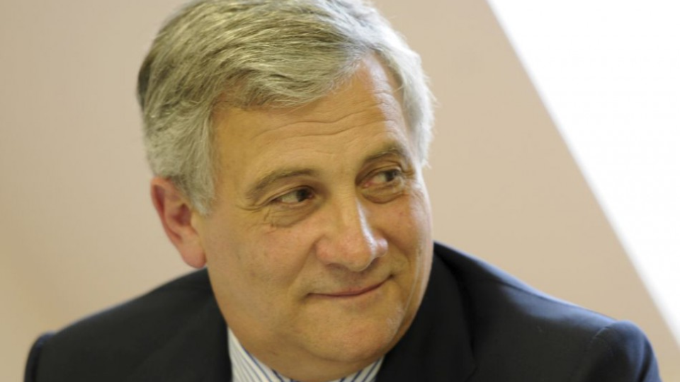 Na snímke podpredseda Európskej komisie Antonio Tajani.