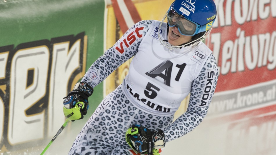 Na archívnej snímke slovenská slalomárka Veronika Velez-Zuzulová
