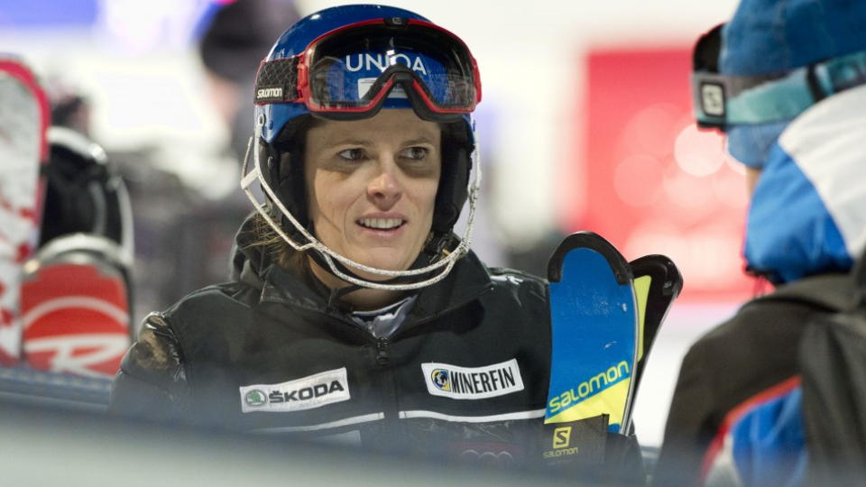 Na snímke slovenská lyžiarka Veronika Velez-Zuzulová.