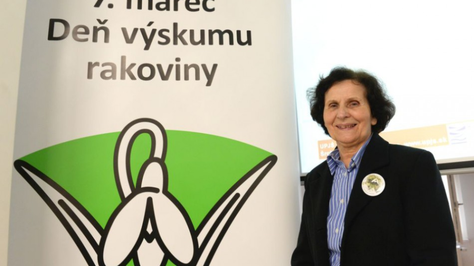 Na snímke prezidentka nadácie Výskum rakoviny Margita Klobušická.