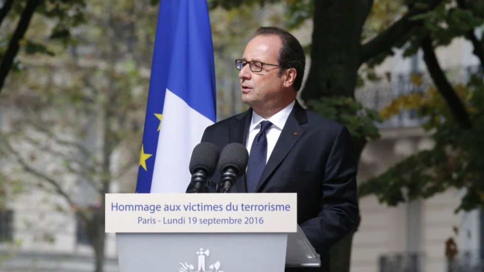 Na snímke francúzsky prezident Francoise Hollande.