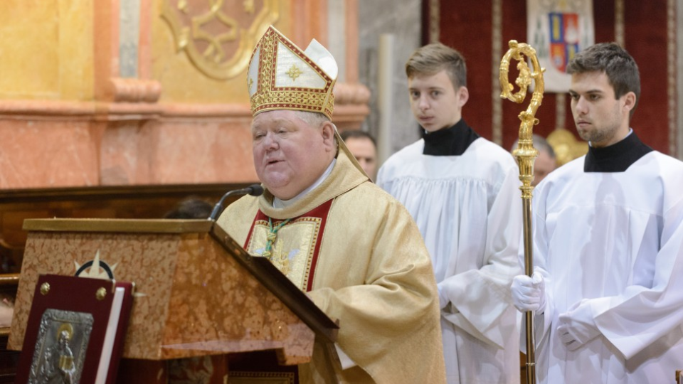Na snímke biskup Viliam Judák.