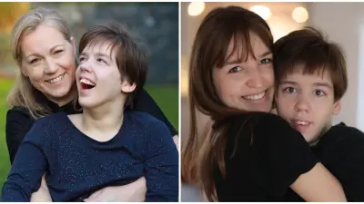 Na snímke je Eva Nemčková, zakladateľka značky Needo, s dcérkou Paulínkou, na ďalšej snímke sú Evine dcéry Kristínka, zakladateľka značky Made by Kristína, víťazka súťaže MasterChef Česko 2019 a Paulína, tvár značky Needo. 