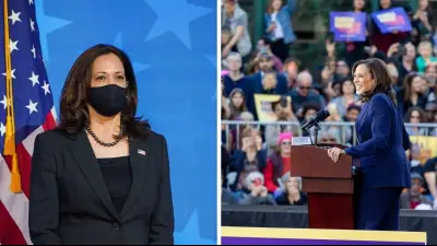 Viceprezidentka Kamala Harrisová.