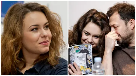 Dominika Kavaschová sa stala dvojnásobnou mamou. Vpravo s kolegom Alexandrom Bártom.