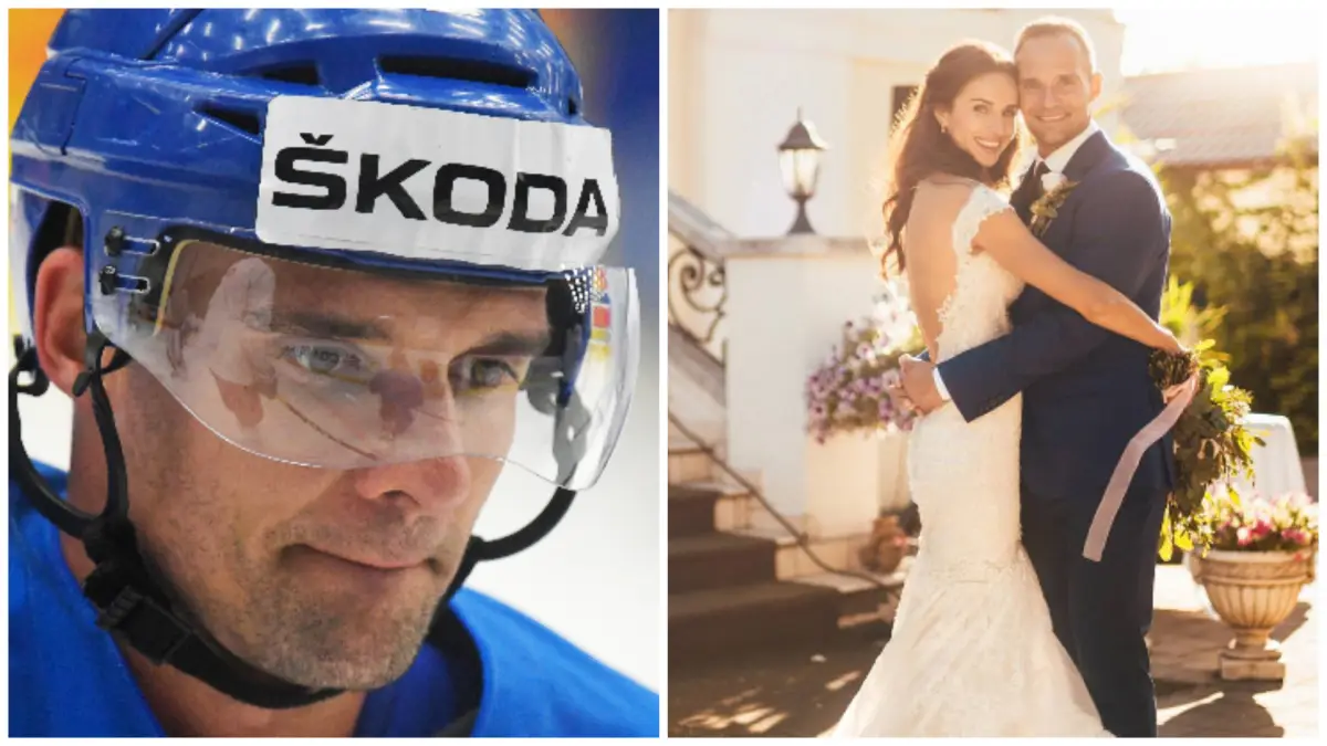 Andrej Sekera s manželkou Katarínou