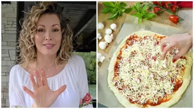 Miriam Kalisová a jej pizza.