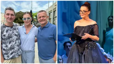 Eňa Podzámska s manželom a Vilom Rozborilom.