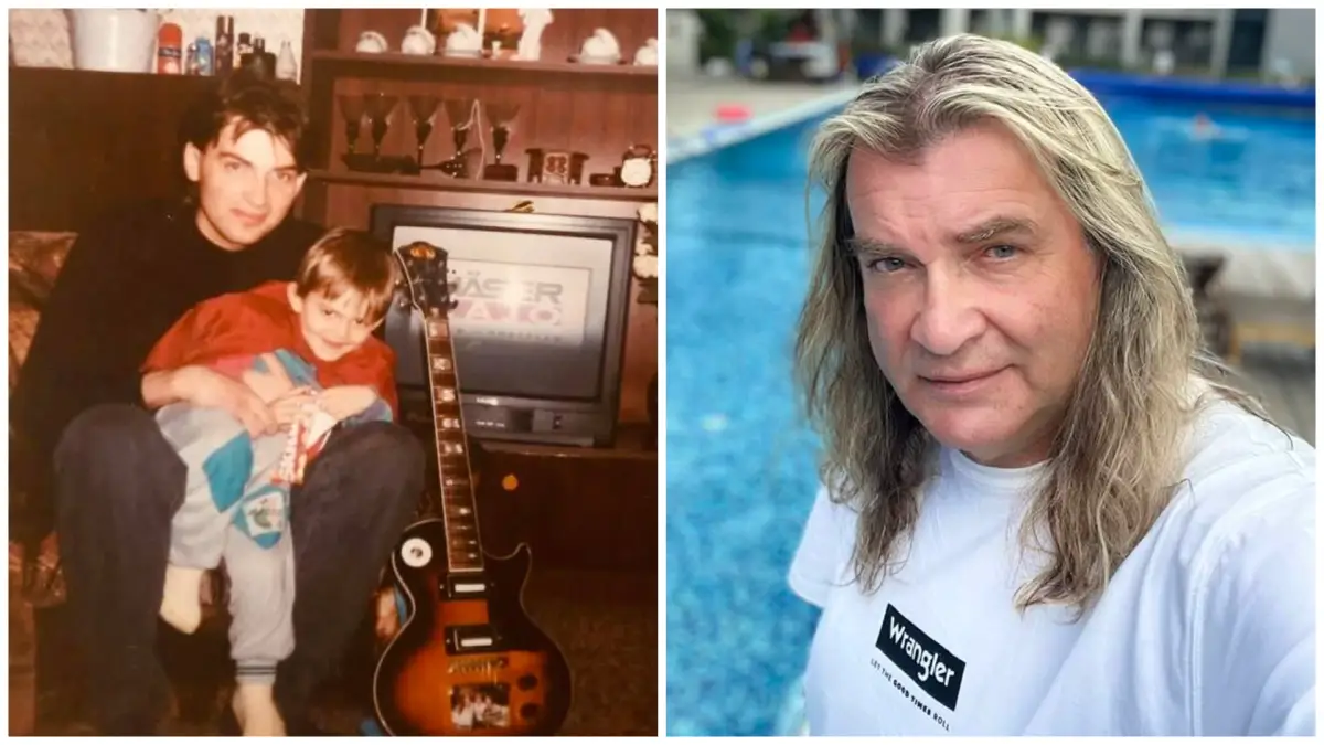 Braňo Mojsej so synom.