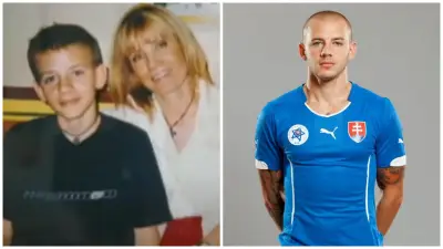 Vladimír Weiss mladší s mamou.