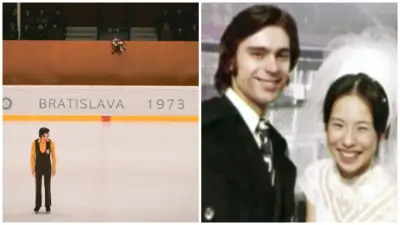 Josef Trojan vo filme Nepela / Ondrej Nepela v Holiday on Ice s kolegyňou