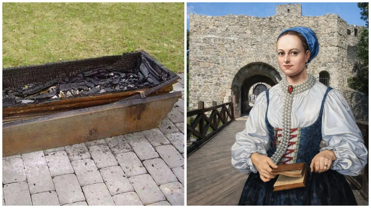 Rakva po útoku a Žofia v pred hradom Strečno