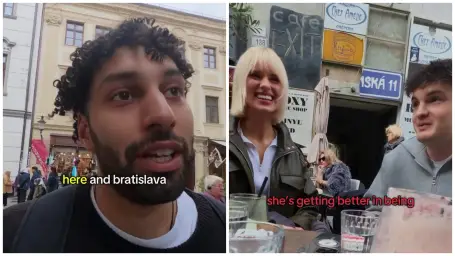 Sympatický slovenský párik v Bratislave potešil influencera.