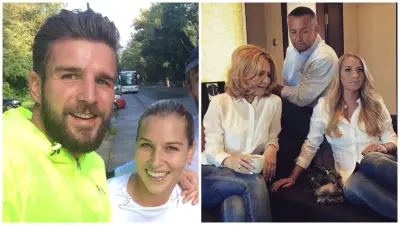 Dominika Cibulková a Michal Navara / S rodičmi