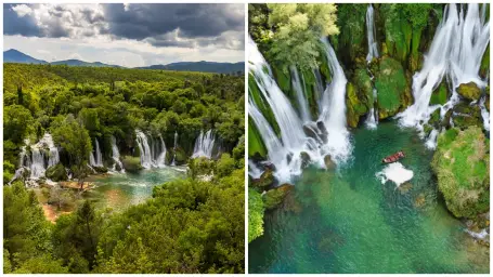 Vodopády v Bosne nazývajú aj európskym Bali. 