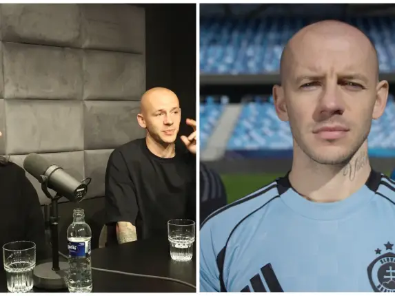 Vladimír Weiss mladší s kamarátkou Elenou.