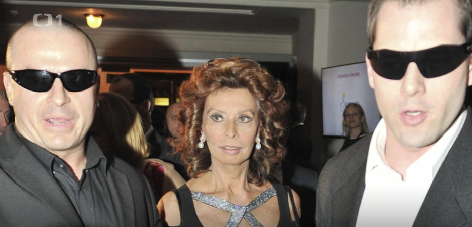 Pavel Batel a Sophia Loren.